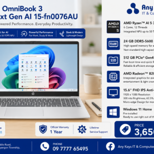 HP OmniBook 3 Next Gen AI 15-fn0076AU